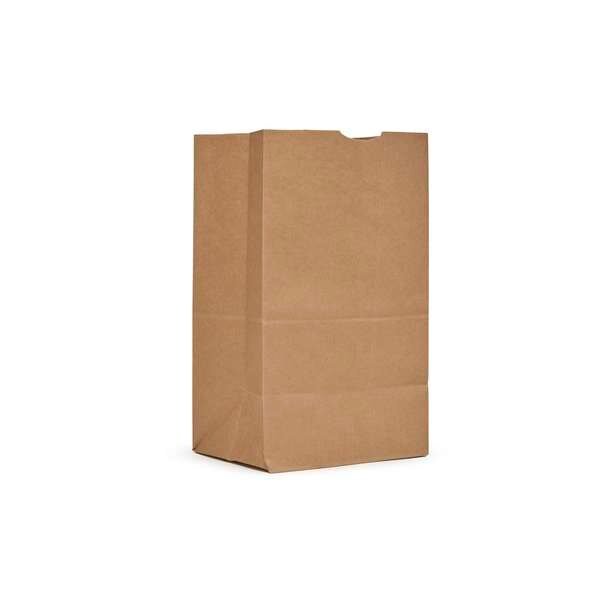 AJM 25# Squat Narrow Base Kraft Bag, PK500, Ajm Packaging, Mfr#: SQ50NP5C25HD